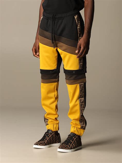 pantaloni fendi uomo logo|Fendi Pants for Men .